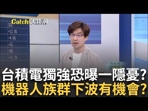 台積一個人武林?基本面vs.外資空單 台股後市曝一隱憂? 黃仁勳金口"AI本質就是機器人" 成長.本益比PK誰勝出?｜王志郁 主持｜20241020｜Catch大錢潮 feat.林友銘