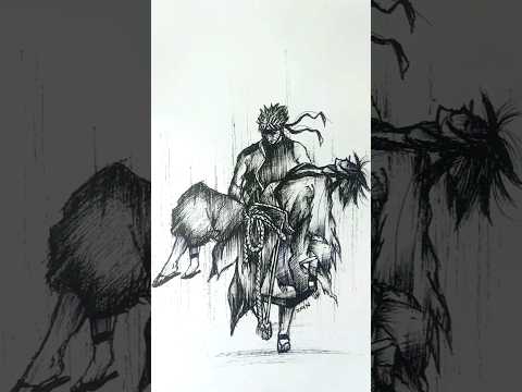 Speed Drawing Stick-man Naruto and Sasuke 😳//#anime #drawing #shorts