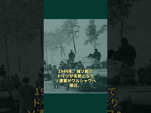 ワルシャワ蜂起とソ連#戦史 #ゆっくり解説  #ww2