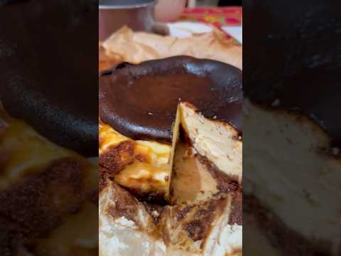 My Burnt Basque Cheesecake #shorts #shortvideo #youtubeshorts #yummy #cheesecake #trending #video