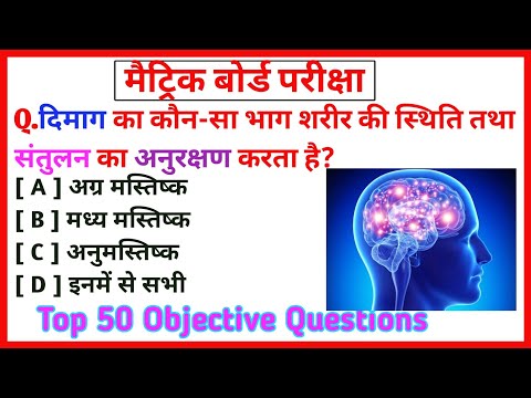 Niyantran evam samanvay class 10th |Control and Coordination class 10 |Top 50 Science Objective