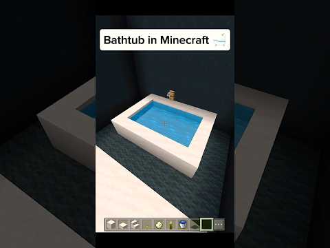 Bathtub in Minecraft | #shorts #minecraft