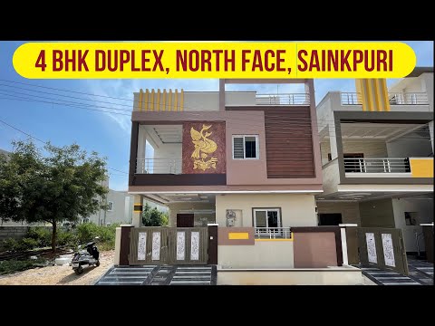 Duplex House for Sale in Hyderabad [4 BHK, 133.00 sq.yds] || North Face Duplex House for Sale