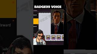 Badge99 Voice VS Freefire Voice Notes🔥 #freefire #badge99