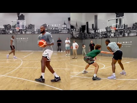 Bronny James Workout Right AFTER NBA Draft Night With LeBron James 🔥