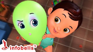 குட்டி பாப்பாவின் பலூன் விளையாட்டு | Tamil Rhymes for Children | Infobells