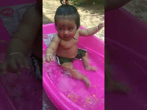 cute baby bath tub #babyshorts #cutebaby #babygirl #babyphotography #viralvideo