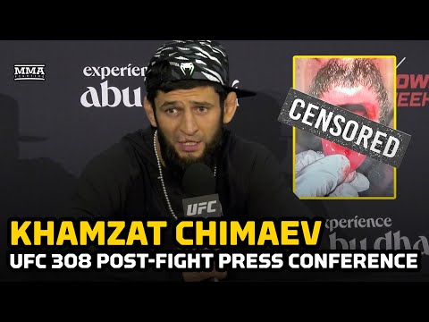 Khamzat Chimaev Reacts to Breaking Robert Whittaker’s Jaw at UFC 308 | MMA Fighting