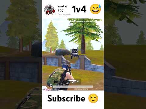 Bgmi 1v4 Hard situation 🤯 but funny 🤣 #shorts #funny #bgmi #pubgmobile #pubg #gaming #viralchallenge