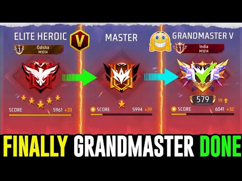 HEROIC TO GRANDMASTER DONE ✅ 6000+ SCORE HARD LOBBY GAMEPLAY - GARENA FREE FIRE