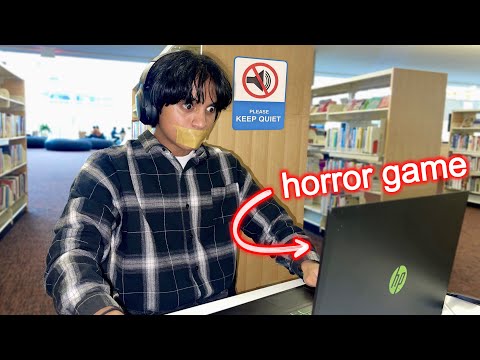 Surviving a Horror Game in Silence at the Library