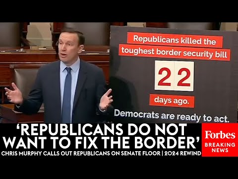 Chris Murphy Does Not Hold Back Roasting Republicans On Senate Floor | 2024 Rewind