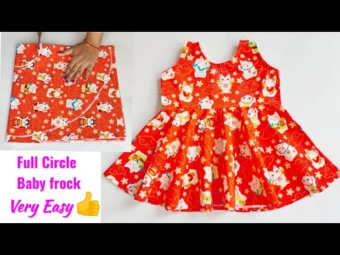 Full Circle Umbrella cut Baby frock cutting and stitching | Baby Frock cutting and stitching