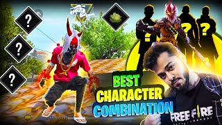 Solo vs Squad Best Character Combination🤯Free Fire BR Ranked & CS Ranked Combination🔥 Free Fire