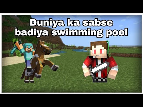 Itna katarnak swimming pool #shorts #minecraftshorts #noobfunnyvideo #mcpelovers #mcpeplayer