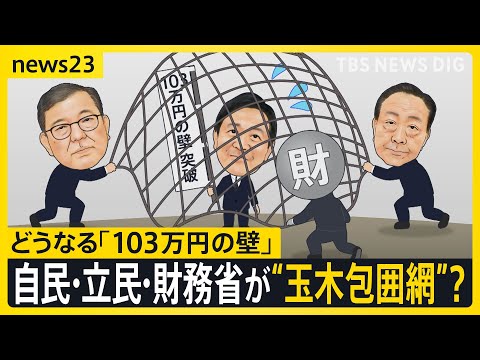 “玉木包囲網”を自民・立民・財務省が？不倫問題が追い打ちに！どうなる「103万円の壁」議論【news23】｜TBS NEWS DIG