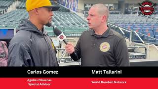 World Baseball Network interview with Carlos Gomez at Titanes del Caribe “La Ravancha” 2024