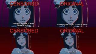 Bleach TYBW Episode 22 Censored Version VS Original version