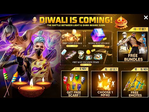 Diwali Event Free Rewards 2024🔥🤯| Diwali Wish Event Date | Free Fire New Event | Ff New Event