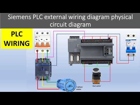 Siemens PLC External Wiring Diagram | Physical Circuit Diagram Tutorial | plc wiring | plc training