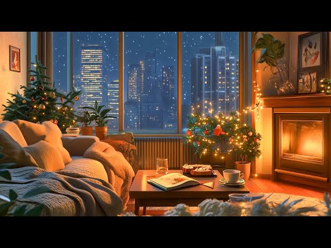 Apartment with Smooth Jazz Music 🎄 Christmas Jazz Music, relaxing music for stress relief