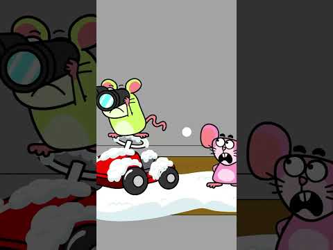 Christmas Song for Kids - Santa Mouse #shorts #hooray #christmasmusic