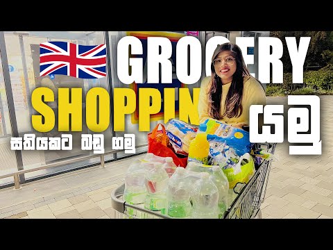 Grocery Shopping in the UK | Grocery Shopping Sinhala Vlog | ALDI UK | අපිත් එක්ක Shopping යමු