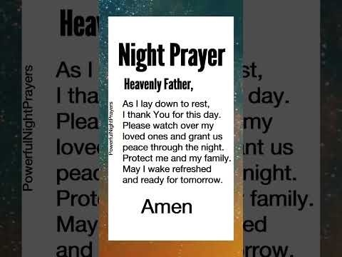 NIGHT PRAYER. #prayers #jesus #god #nightprayer #restfulsleep