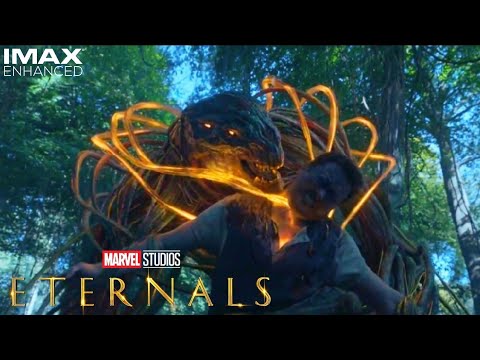 Eternals Vs Deviants - Eternals Fight Scene | Gilgamesh Death Scene - 1080p IMAX Enhanced