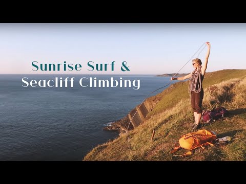 Sunrise Surf & Sea Cliff Climbing | South West Roadtrip Vlog 1