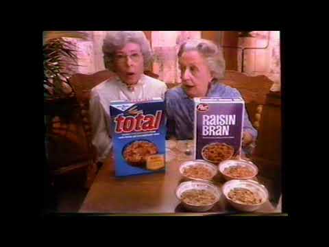 1984 General Mills Total Cereal "Four bowls? Every morning?" TV Commercial