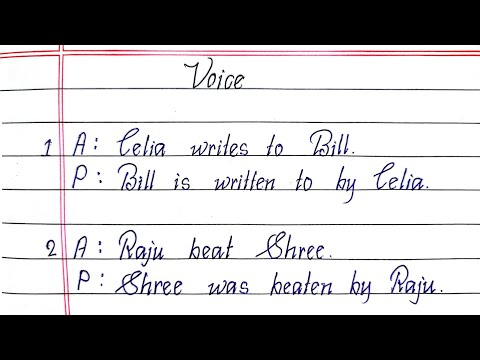 Voice in English Grammar || Active Voice to Passive Voice || Voice Change || Writeology TV