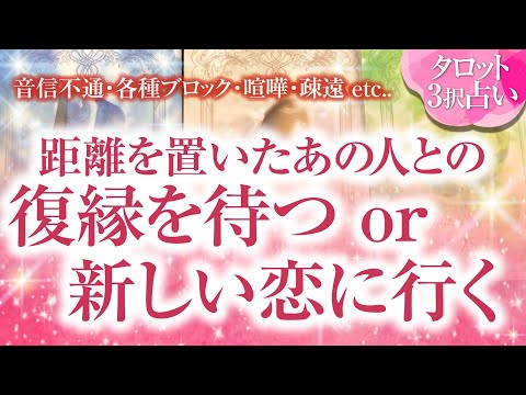 🔮恋愛タロット🌈音信不通・ブロック・疎遠・喧嘩・すれ違いetc. 距離を置いたあの人との復縁を待つ❔or 新しい恋に行く❔どちらを選んだらあなたは幸せになれる❔🌈2人の関係・未来は❔恋愛成就💗復縁成就