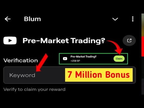 DeFi Explained Blum Video Code | Blum Today Verification Keyword DeFi Explained | pre market trend