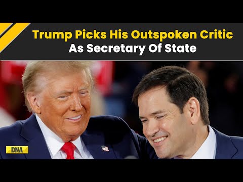 US News: Donald Trump Picks His Outspoken Critic Marco Rubio As US Secretary Of State | China's Hawk