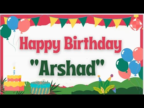 Happy Birthday Arshad🎂||Birthday wishes with Name#wishingstar