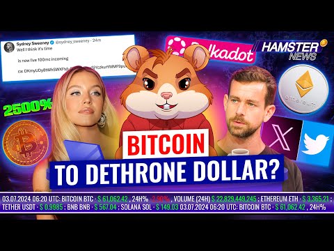 Sydney Sweeney's X Hack, Polkadot's Ecosystem Fail & Bitcoin 's World Dominance ⚡️🐹 Hamster News