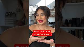 5 Red Lipsticks for the holidays #holidayglam #redlipstick #holidaymakeup #holidaybeauty