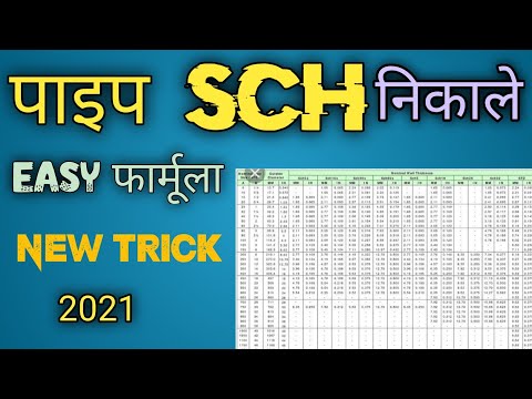 पाइप का SCH कैसे निकले फुल Process Thikness To SCH, SCH To Thikness by #Piping Guruji