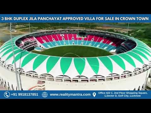 Crown Town Jila Panchayat Approved Project at Kisan Path Lucknow | Buy 3BHK Duplex Villa