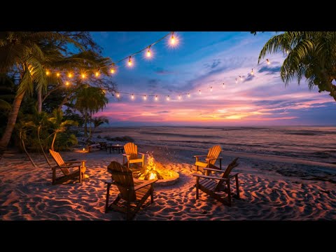 🌊 Ocean Waves & Serene Sunset Ambience | Peaceful Birdsong for Relaxation and Inner Peace