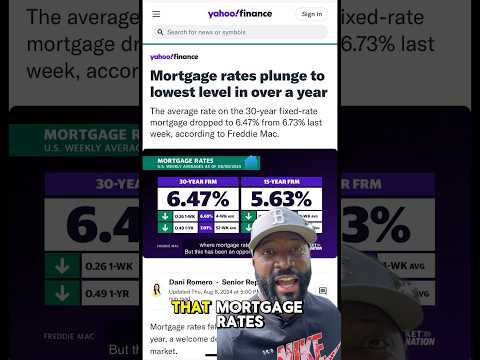 Mortgage Rates Drop To Lowest Level In Over A Year. #realestatenews #economy #marketupdate