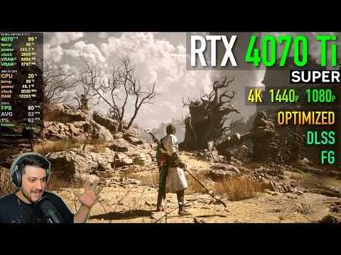 RTX 4070 Ti SUPER - Black Myth: Wukong - Optimized Settings, RT, DLSS, FG