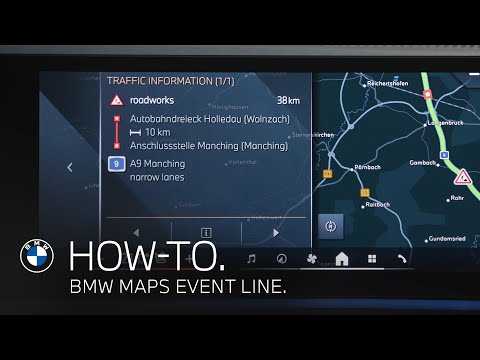 BMW Maps Event Line: How-To Use the Navigation Route Overview.