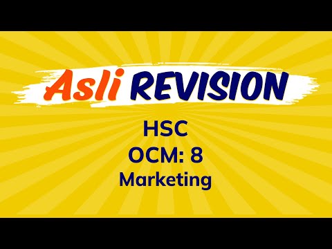 Grade 12 OCM Revision: Chapter 8 - Marketing | HSC | Commerce