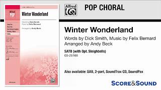 Winter Wonderland, arr. Andy Beck – Score & Sound