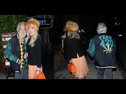 Actor Tommy Chong and wife Shelby Are All Smiles As They Grab Dinner at Giorgio Baldi!