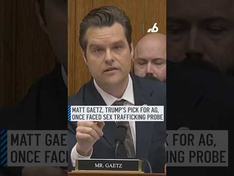 Matt Gaetz, Trump's controversial pick for AG, once faced sex trafficking probe