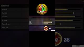 Raistar Scert Sensitivity Setting 🤫 | New Auto Headshot Sensitivity For All Guns😱 #freefire #shorts