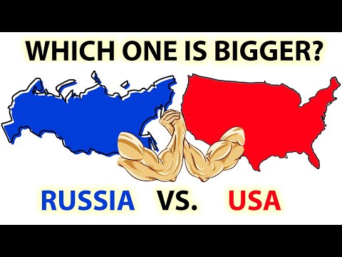 Which one is bigger, Russia vs. USA! True Size of Russia vs. USA comparison!